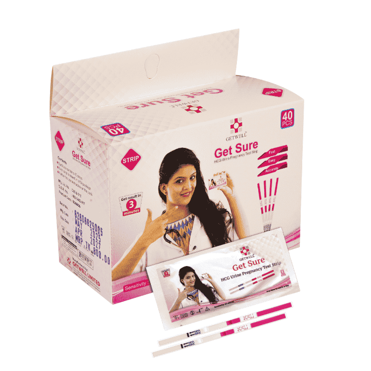 Get Sure HCG Pregnancy Test Strip (40 PCS/Pack)